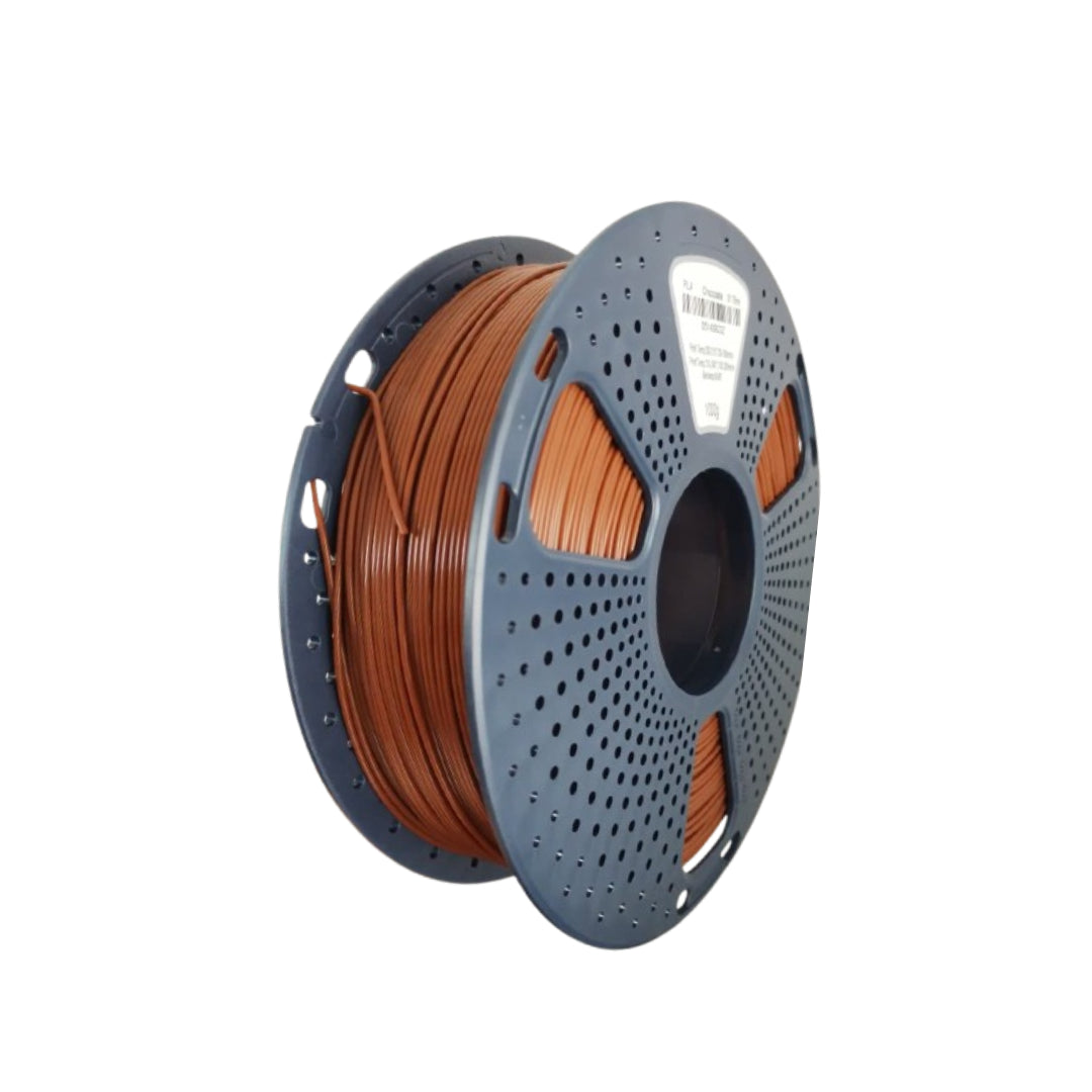 Carrete de Filamento PLA Color Chocolate 1.75m 1kg para impresión 3D
