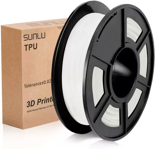 Carrete de 0.5 kg de filamento TPU Blanco
