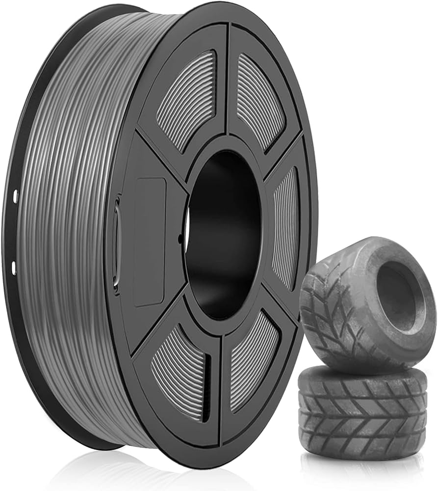 Carrete de 0.5 kg de filamento TPU Gris