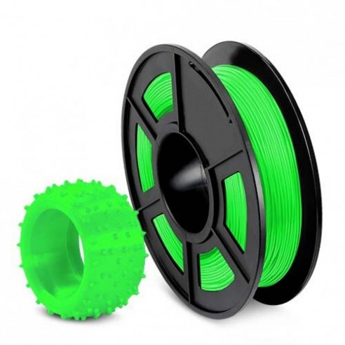 Carrete de 0.5 kg de filamento TPU Verde