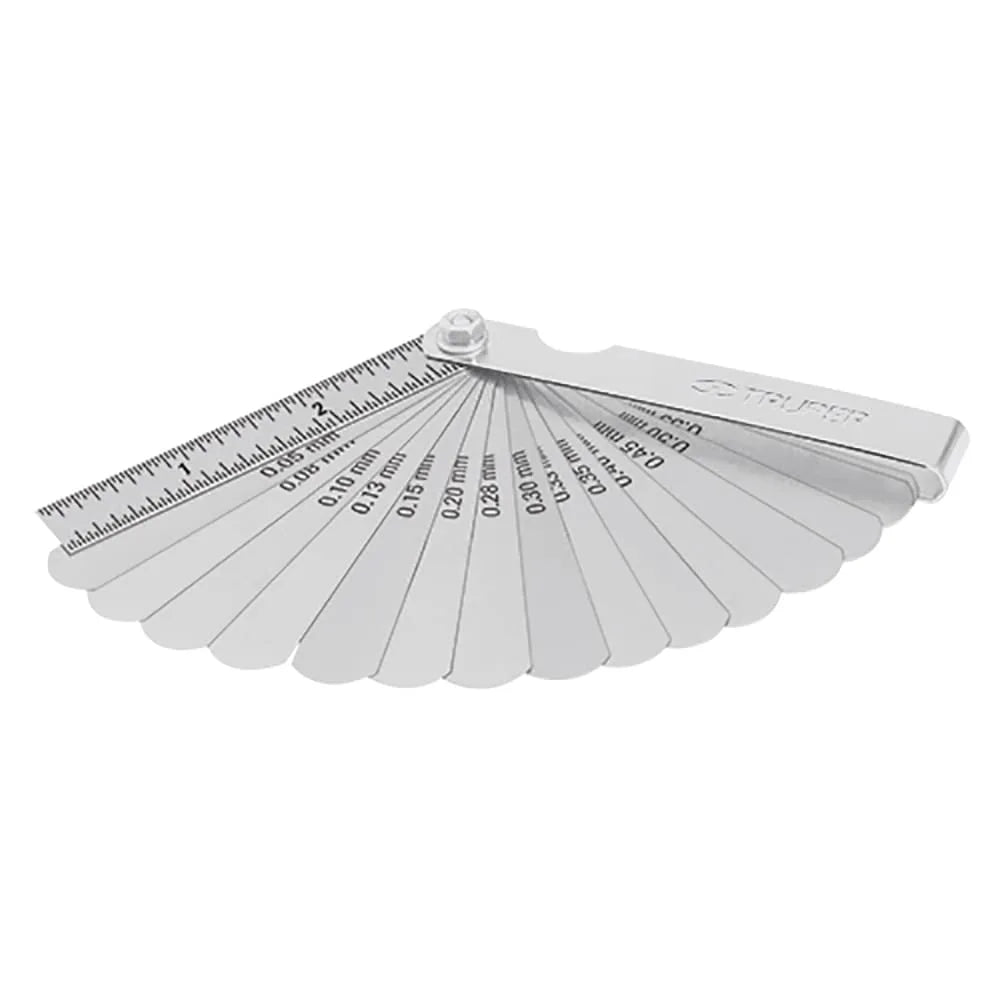 Calibrador de 15 hojas std / mm, fabricadas en acero al manganesio