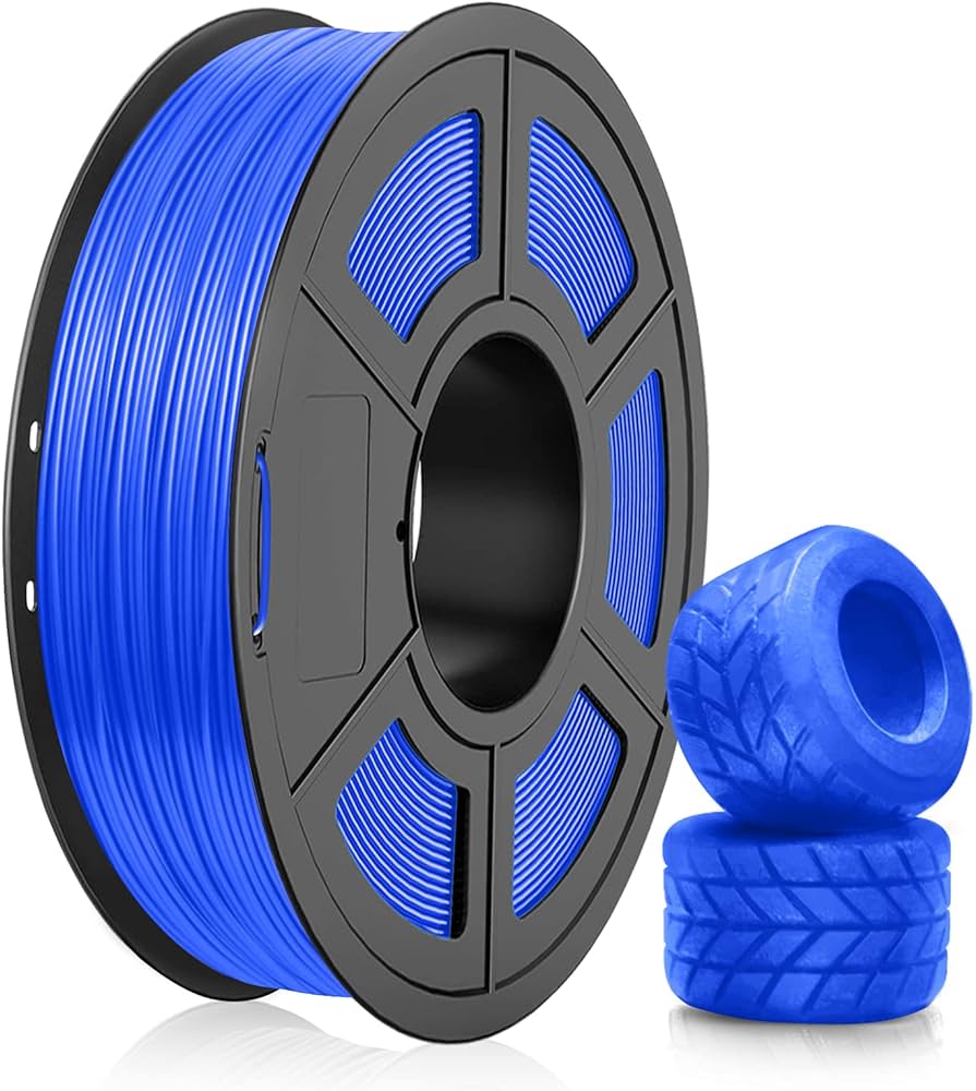 Carrete de 0.5 kg de filamento TPU Azul
