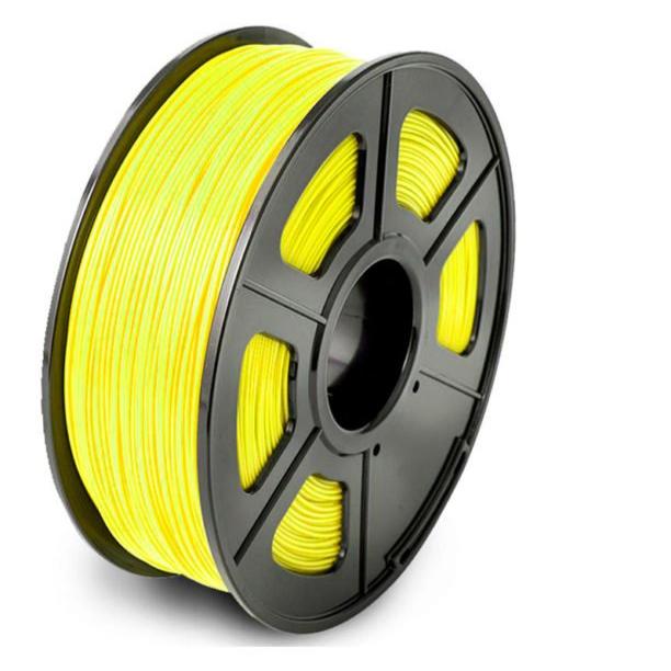 Carrete de filamento PETG marca SUNLU color amarillo