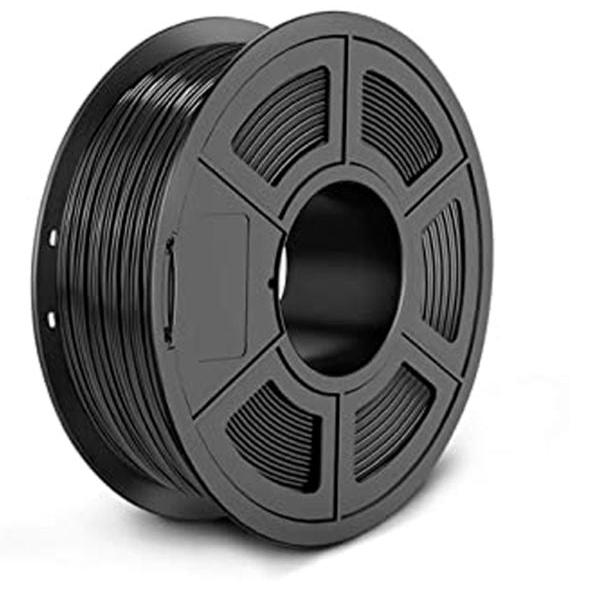 Carrete de filamento PETG marca SUNLU color negro