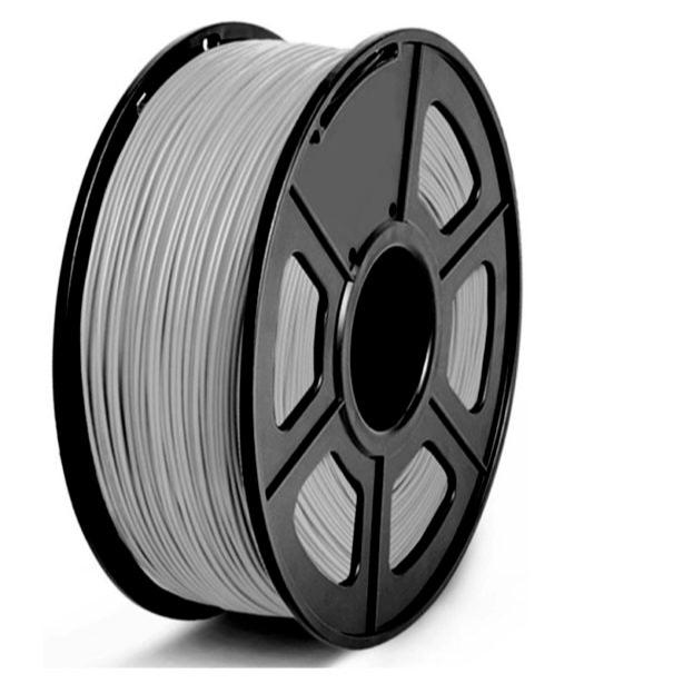 Carrete de filamento PETG marca SUNLU color gris